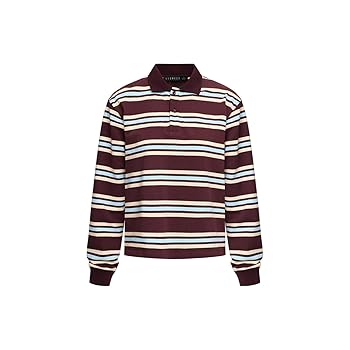 トップス C.E(CAV EMPT)STRIPE RIB LONG SLEEVE POLO C.E (CAV EMPT) STRIPE RIB LONG SLEEVE POLO